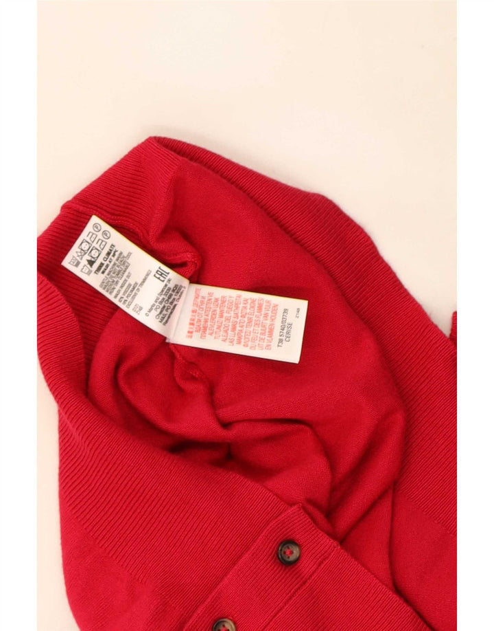 Женский кардиган Marks & Spencer UK 14, большой красный вискоза