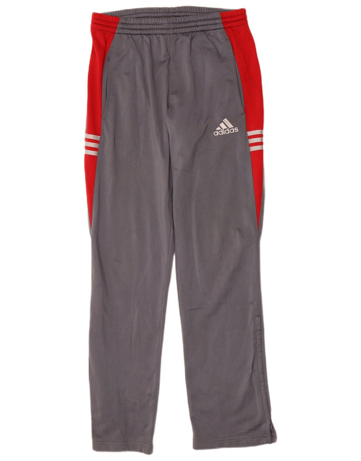 Мужские спортивные брюки Adidas, маленькие серые, полиэстер с цветными блоками