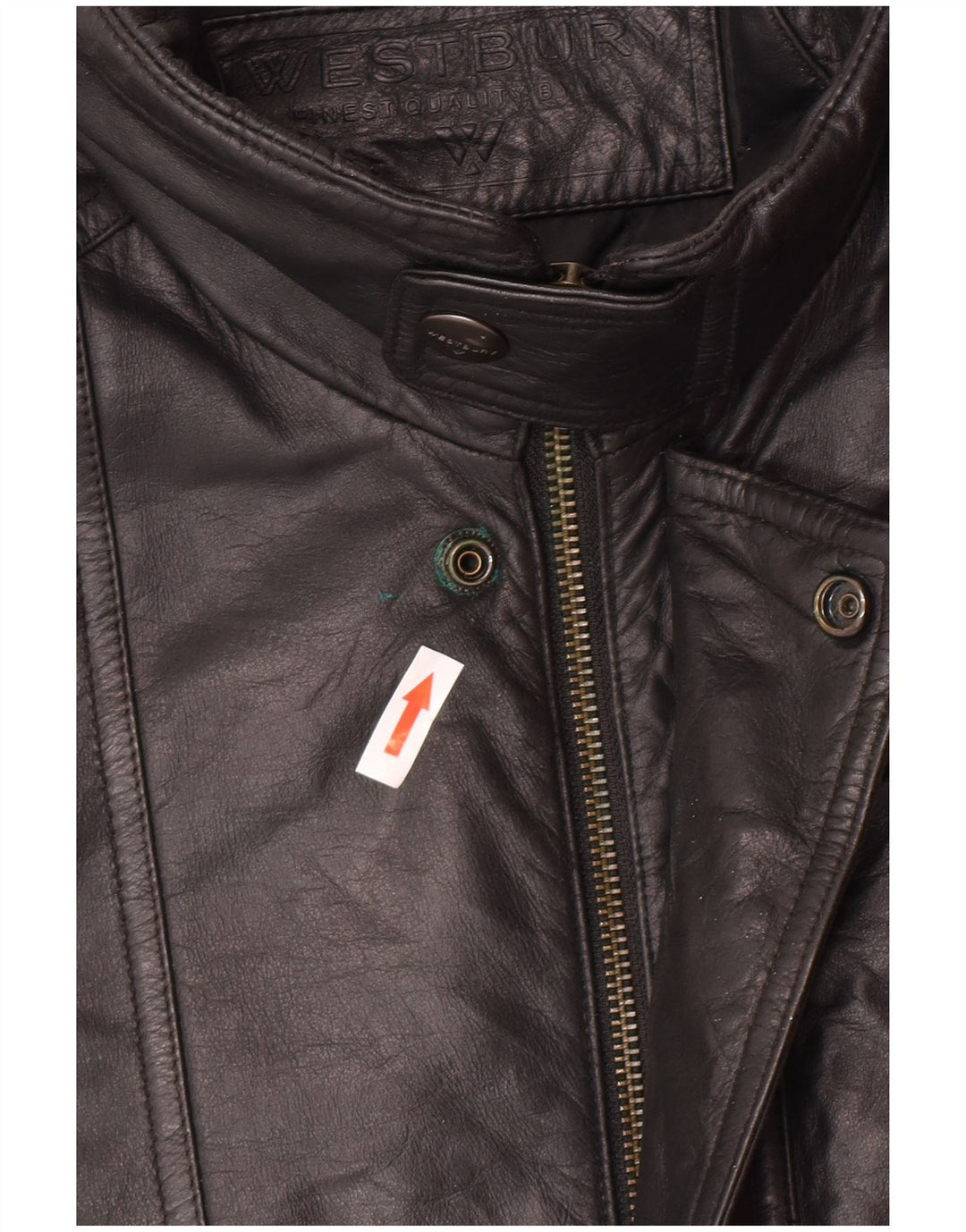 WESTBURY Мужская кожаная куртка IT 52 XL Черная кожа