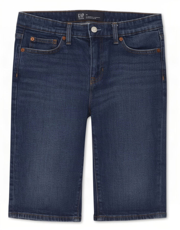 Женские джинсовые шорты-бермуды Gap W28, хлопковые, среднего синего цвета