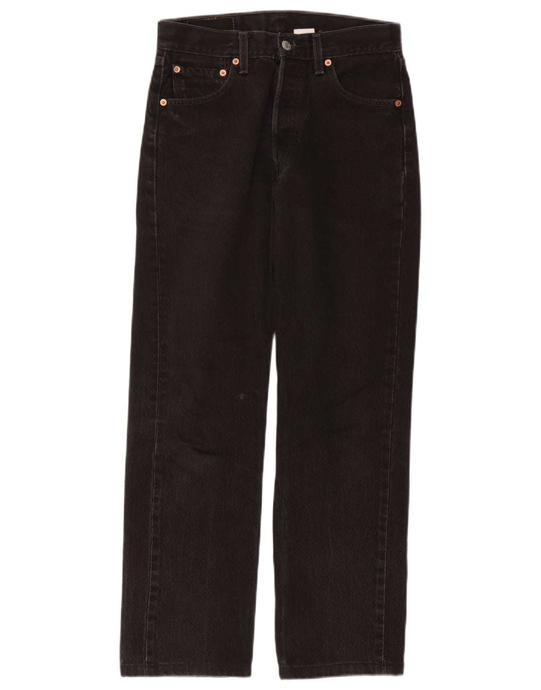Женские прямые джинсы Levi's 501 W29 L28, черный хлопок