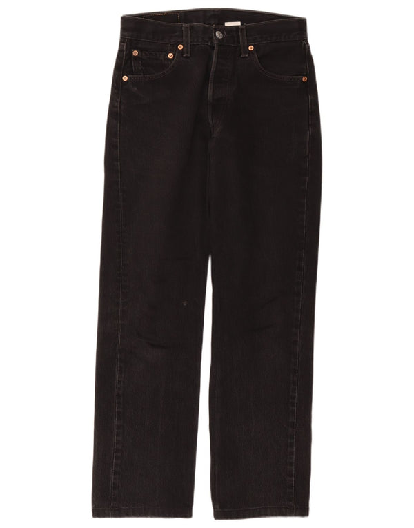 Женские прямые джинсы Levi's 501 W29 L28, черный хлопок