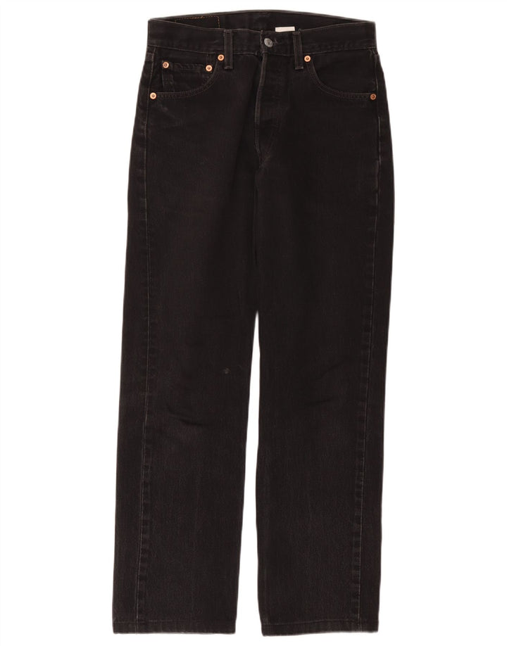 Женские прямые джинсы Levi's 501 W29 L28, черный хлопок