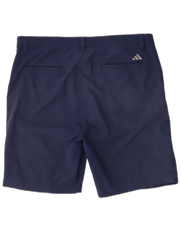 Мужские шорты чинос Adidas W34, большие темно-синие, полиэстер