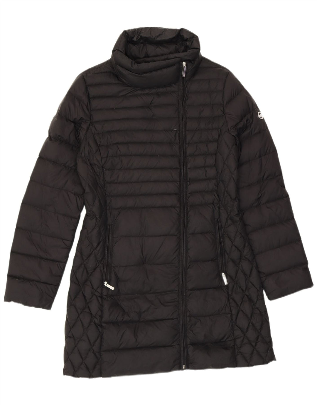 MICHAEL KORS Womens Padded Coat UK 14 Medium Black Nylon
