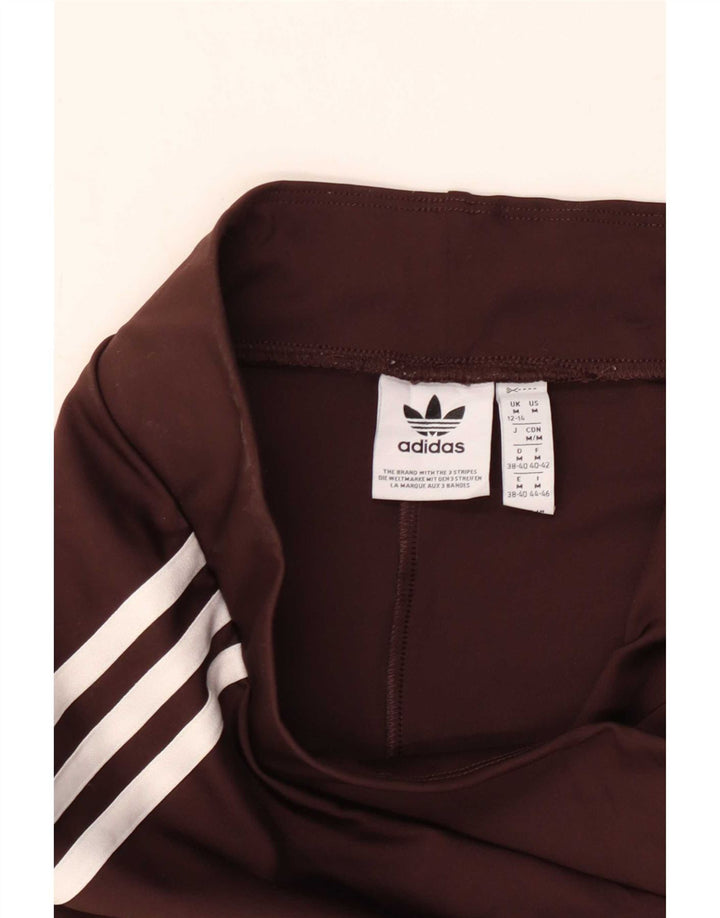 Женские леггинсы Adidas Flare UK 12/14, средние коричневые