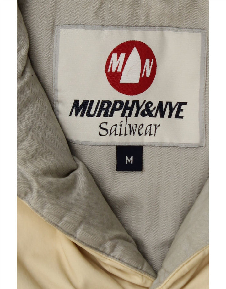 Мужской утепленный жилет Murphy & Nye UK 38 среднего оттенка белого цвета