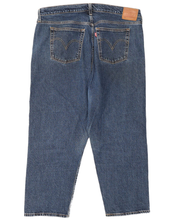 Женские прямые джинсы Levi's 501 США 16 2XL W40 L26 Синий хлопок