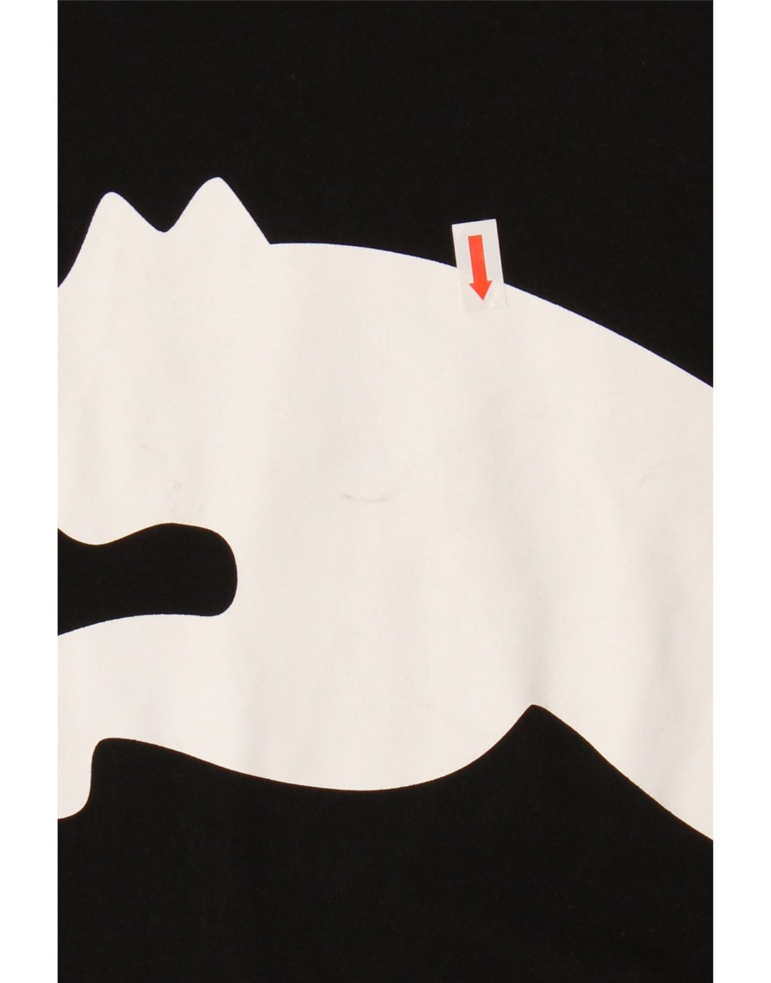 Футболка с рисунком Puma для девочек, топ 13-14 лет, черная