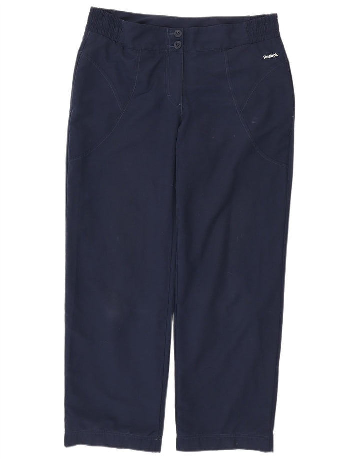 REEBOK Женские прямые брюки чинос, большие W34 L30, темно-синий, полиэстер