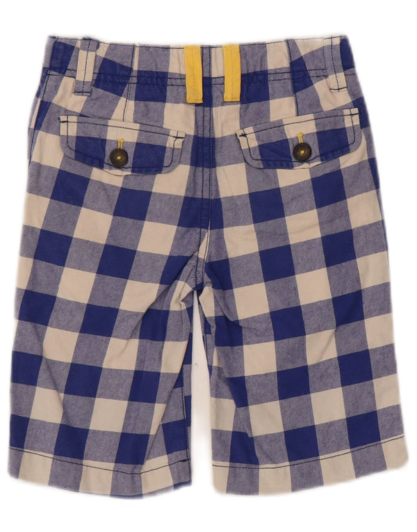 Boden Boys Chino Shorts 6-7 Years W22 Blue Gingham