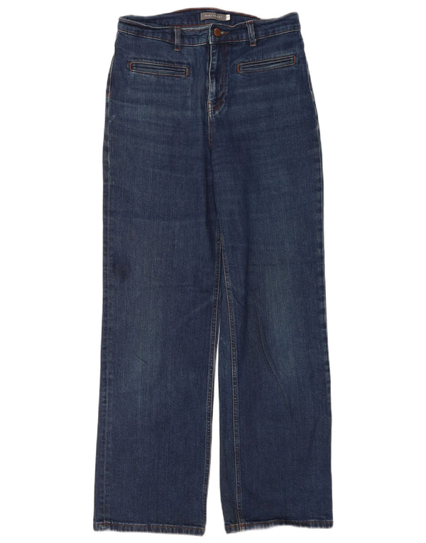 Женские широкие джинсы MINT VELVET UK 12, средние W30 L30, синий хлопок