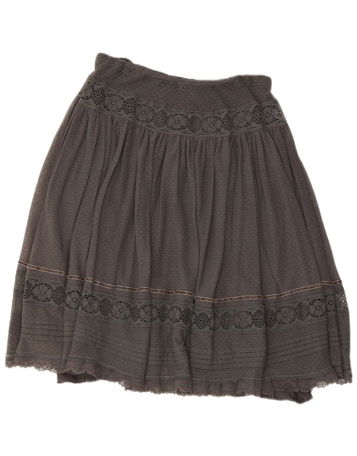 Женская плиссированная юбка Zara Medium W28 Серая в полоску