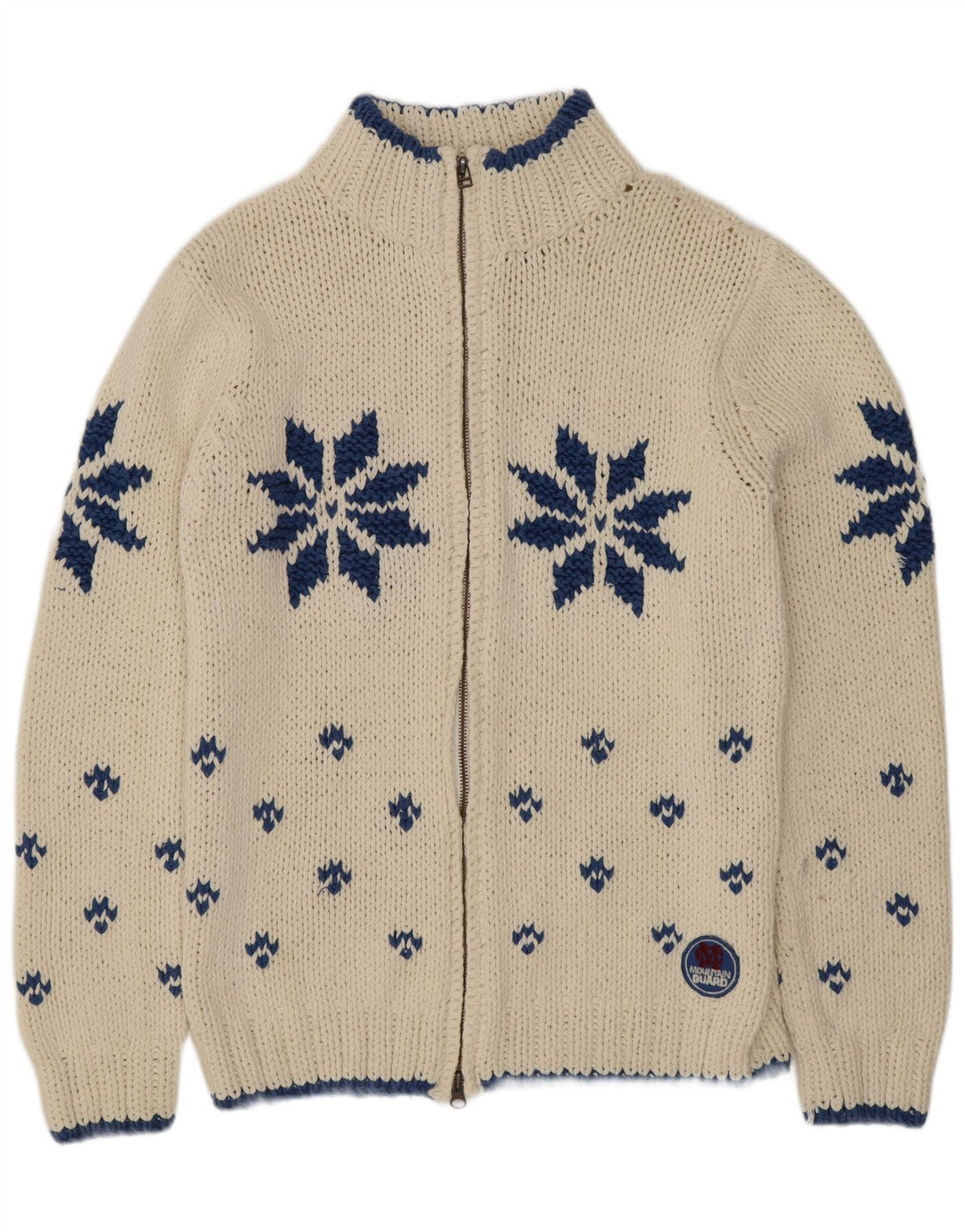 Мужской кардиган Marlboro Classics, средний белый свитер Fair Isle Retro