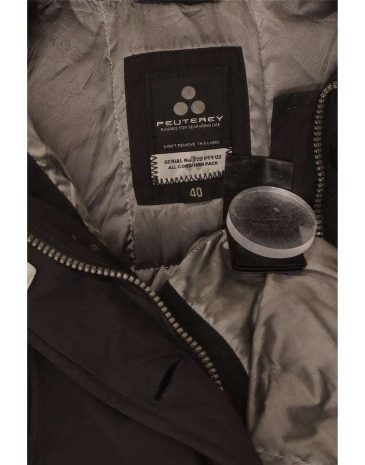 PEUTEREY Женский пуховик IT 40 Маленький Черный Полиамид