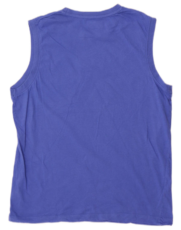 Женский жилет с рисунком Kappa UK 16, большой синий хлопок