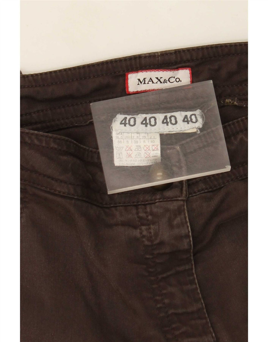 Макс и Ко. Женские узкие брюки-карго UK 8 Small W30 L29 Коричневые