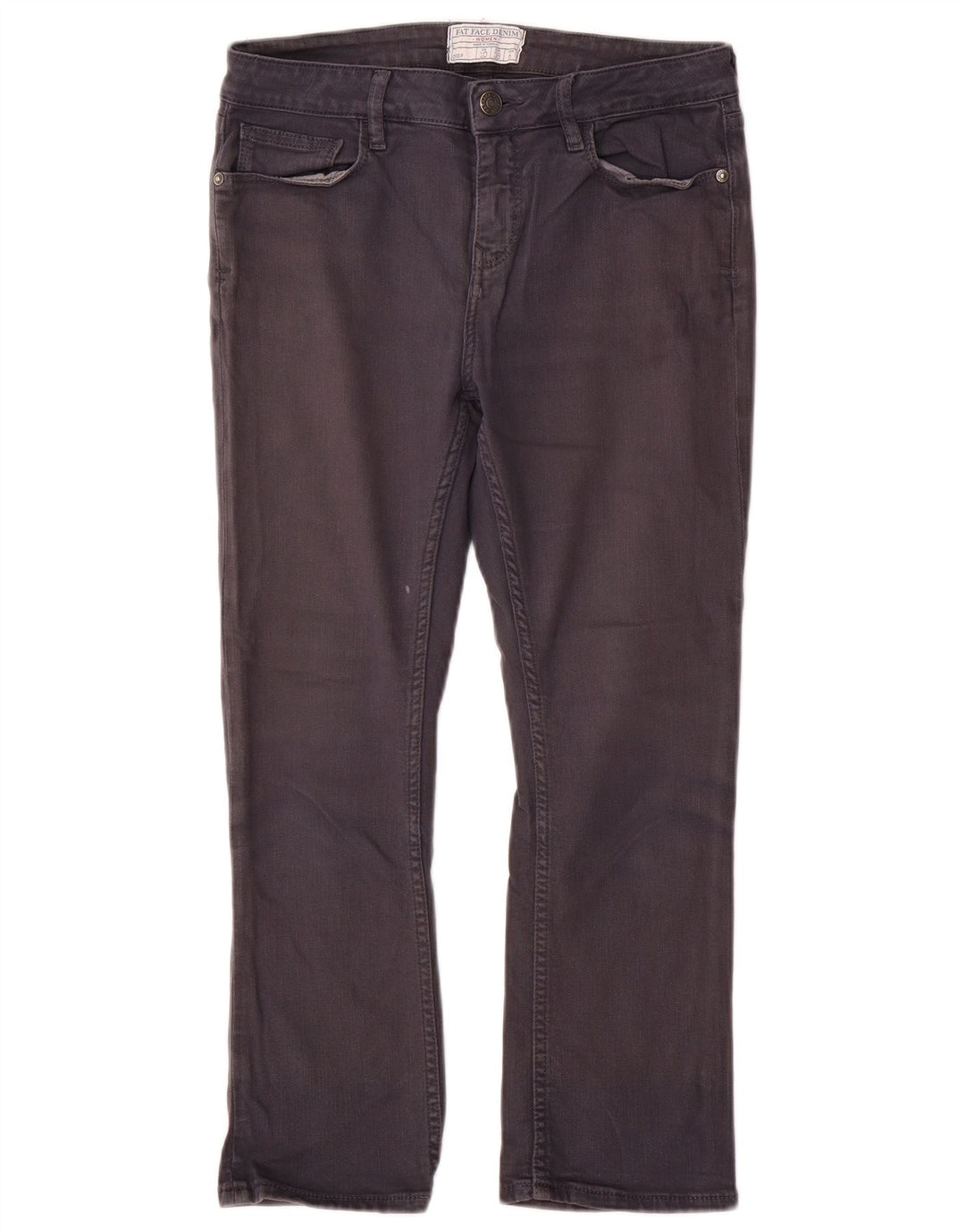 Женские укороченные джинсы Fat Face UK 10, маленькие W28 L23, серый хлопок