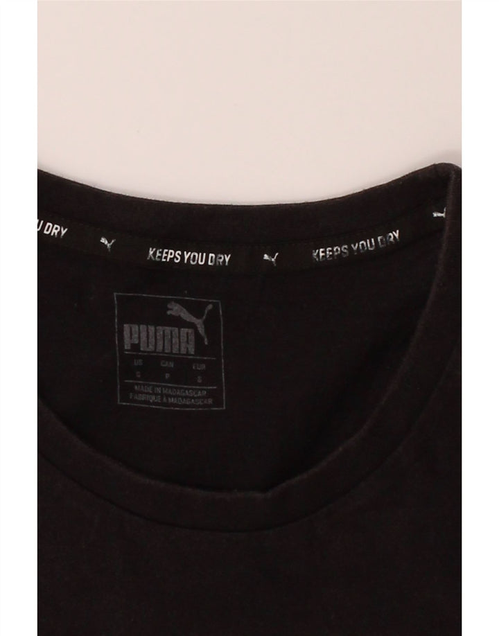 PUMA Mens Graphic T-Shirt Top Small Black Cotton Vintage Puma and Second-Hand Puma from Messina Hembry 