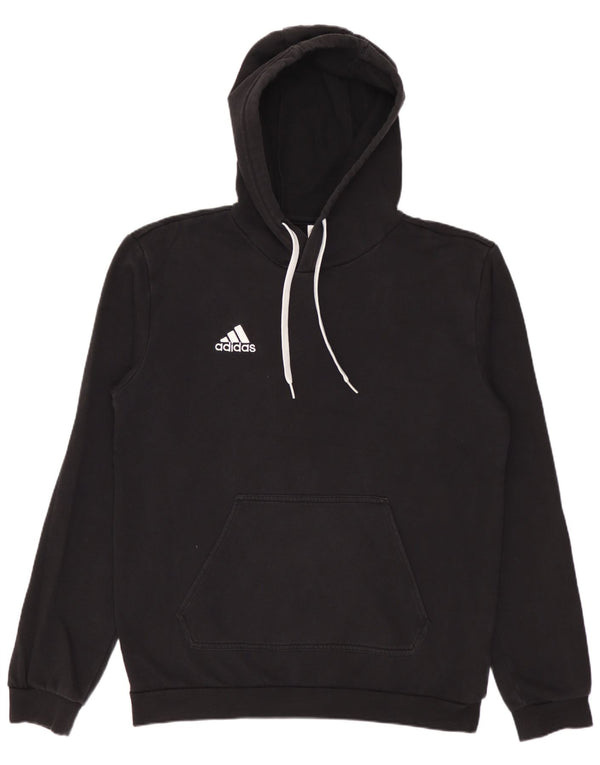 ADIDAS Mens Hoodie Jumper Small Black Cotton