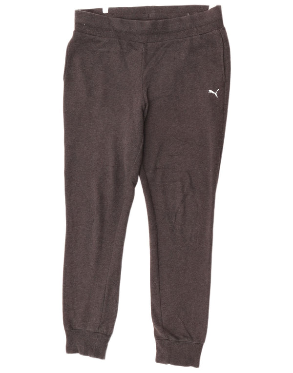 Женские спортивные брюки Puma Joggers UK 12, хлопок среднего серого цвета