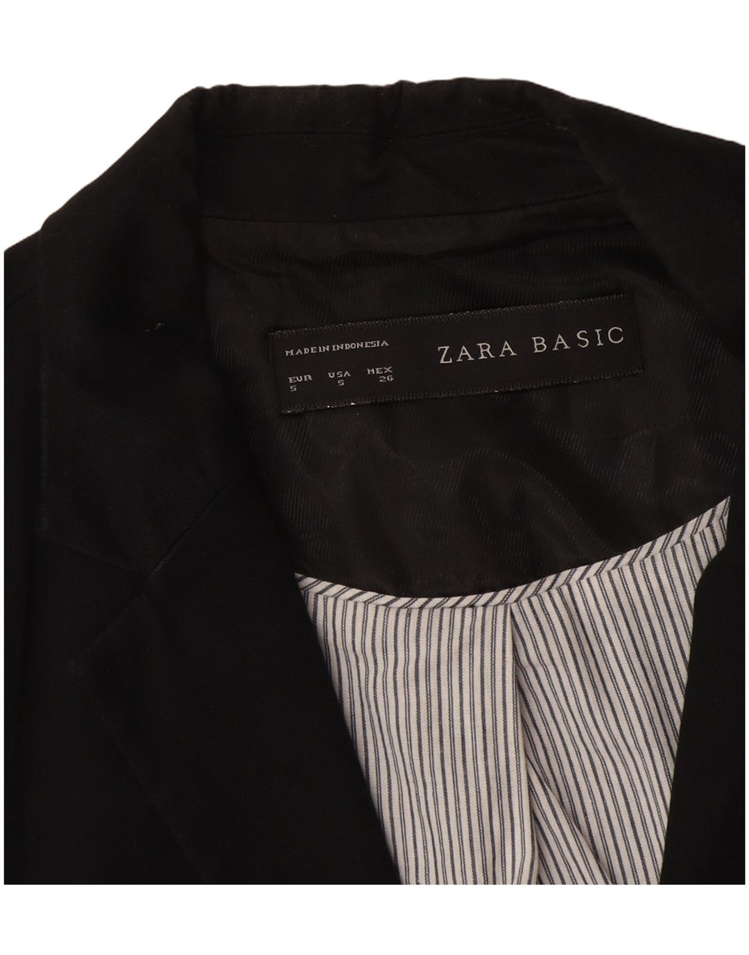 Женский пиджак на 1 пуговице Zara UK 10, маленький черный