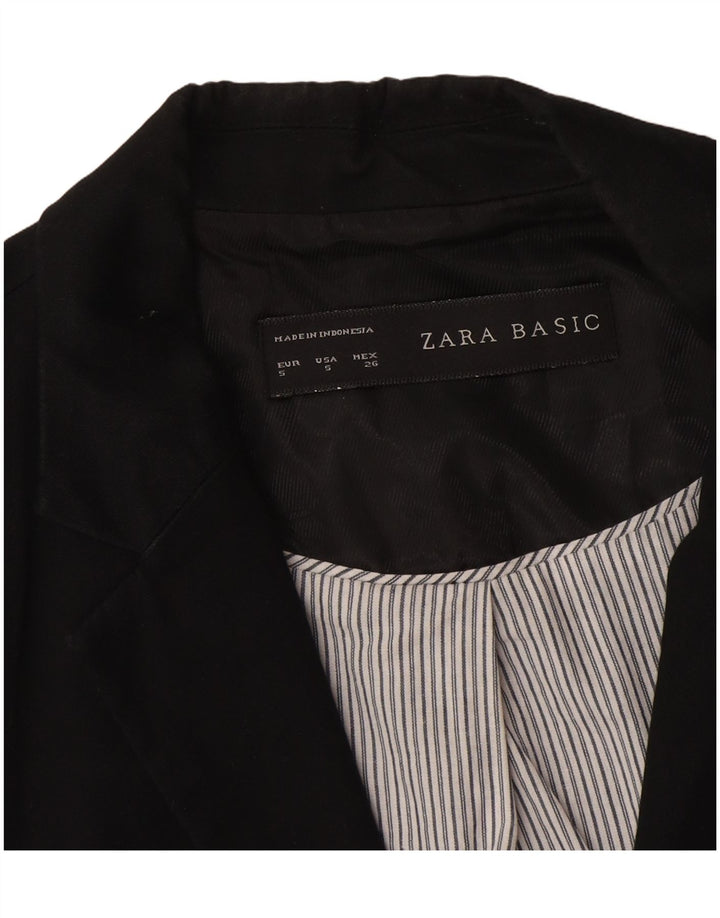 Женский пиджак на 1 пуговице Zara UK 10, маленький черный