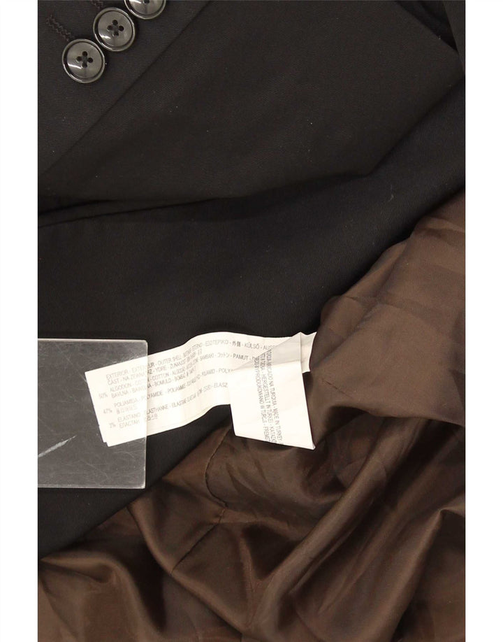 Мужской пиджак Zara на 2 пуговицах EU 54 XL, черный хлопок