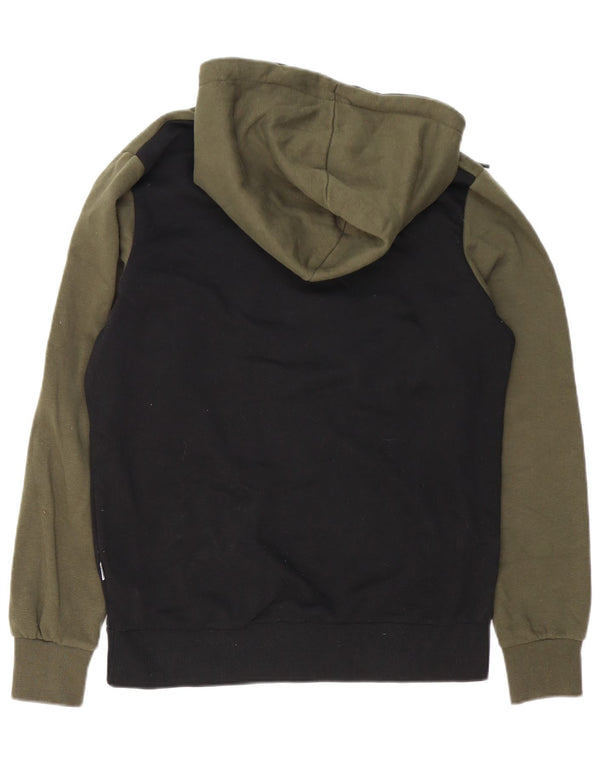 Мужской джемпер с капюшоном Jack & Jones с рисунком, средний зеленый, хлопок с цветными блоками