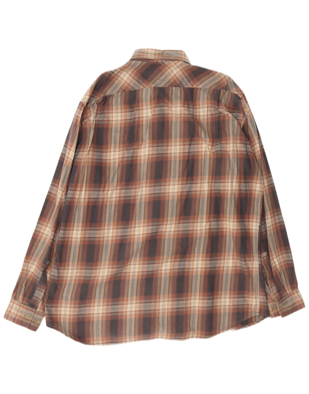 Мужская фланелевая рубашка MARLBORO CLASSICS XL, коричневый клетчатый хлопок