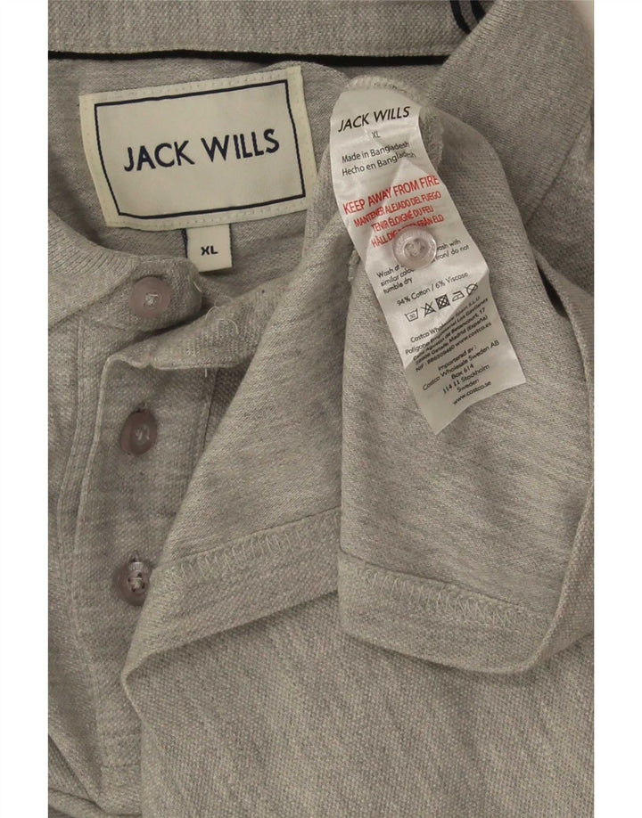Мужская рубашка поло Jack Wills XL, серая, хлопок