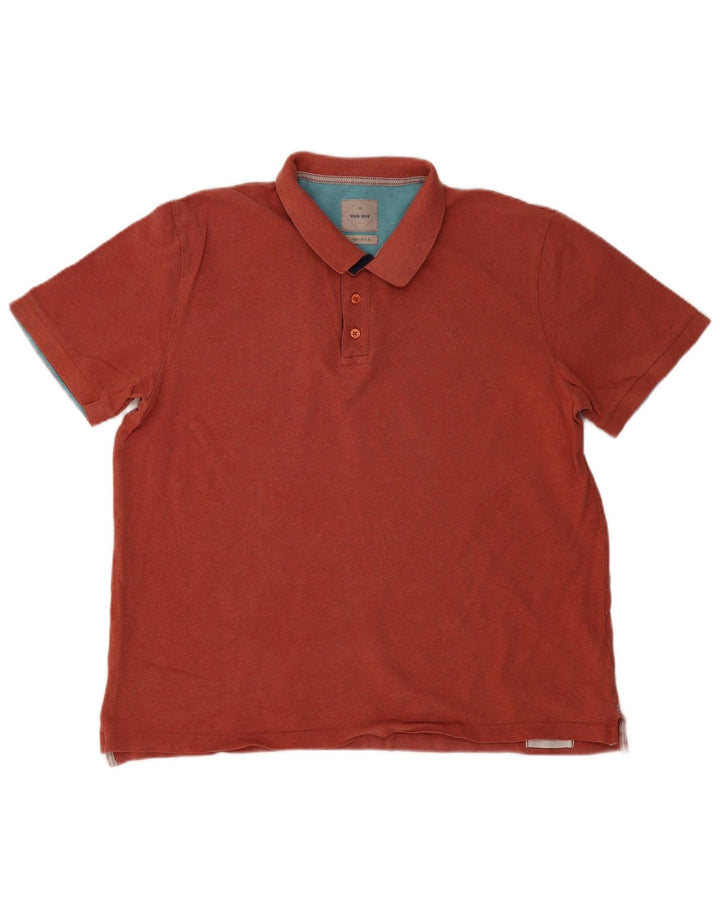 Мужская рубашка-поло WHITE STUFF XL темно-бордовая, хлопок