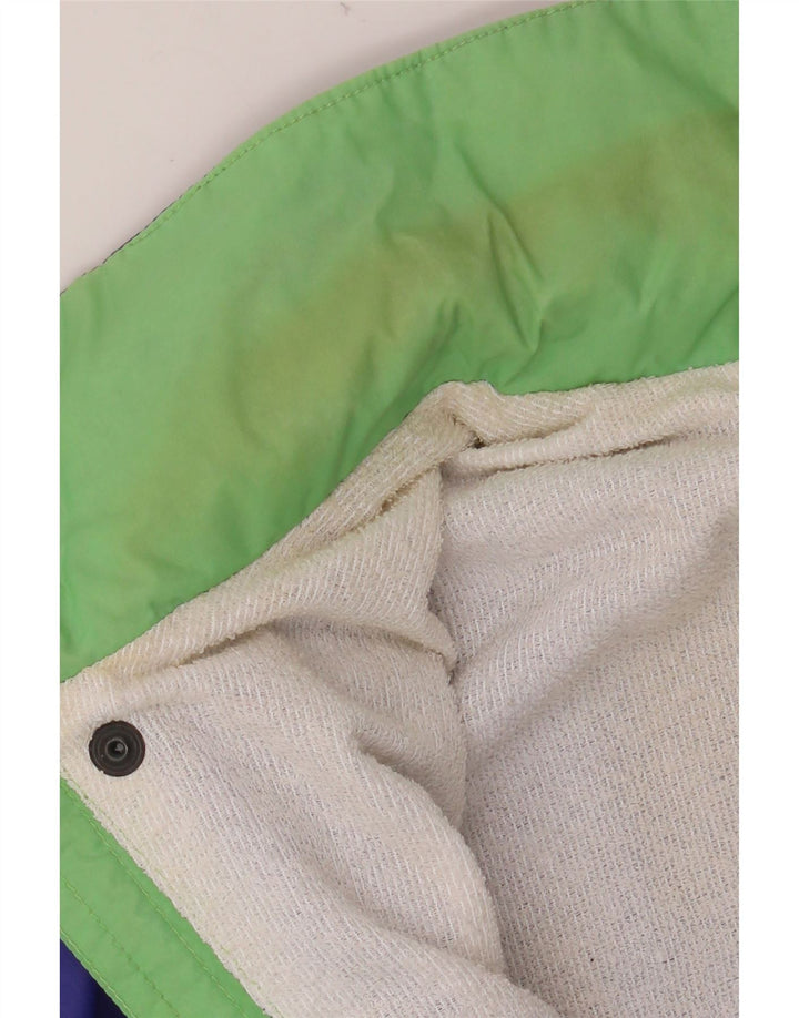 Мужская ветровка K-WAY UK 38, средний фиолетовый полиамид с цветными блоками