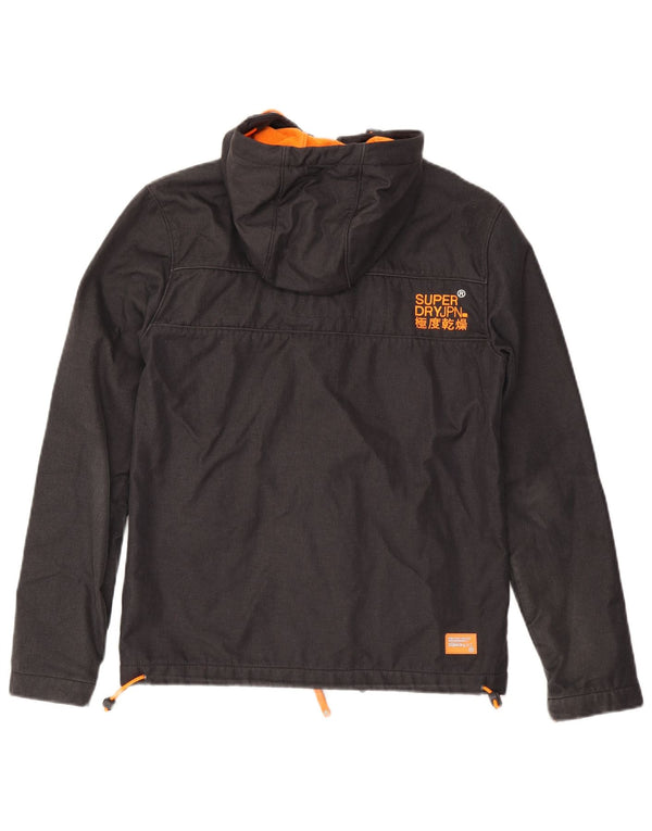 SUPERDRY Мужская ветровка с капюшоном Windtrekker UK 38, средний черный