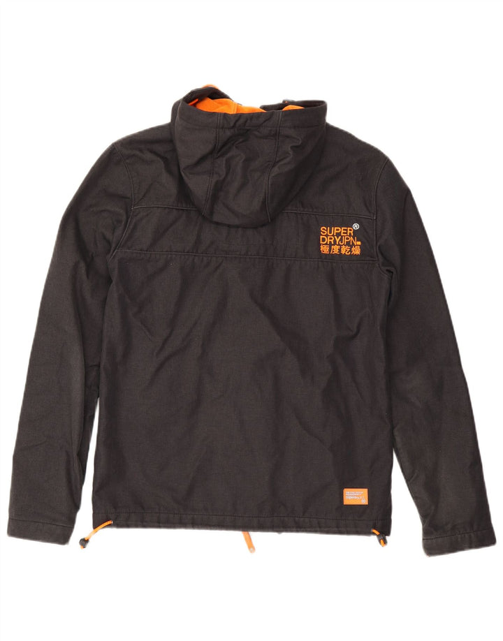 SUPERDRY Мужская ветровка с капюшоном Windtrekker UK 38, средний черный