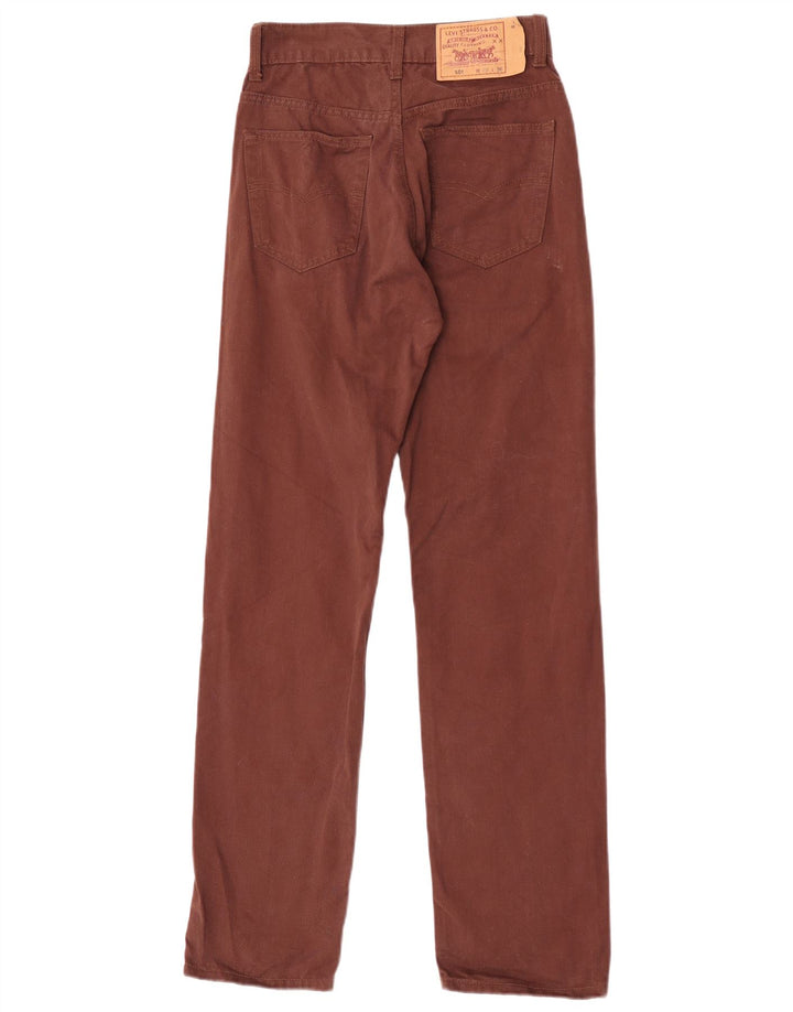 Женские прямые джинсы Levi's 501 W29 L32 коричневые, хлопок