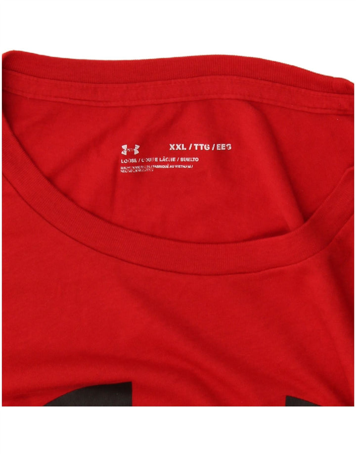 Мужская футболка с рисунком Under Armour 2XL, красная