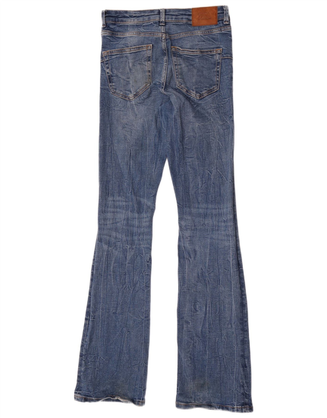 Женские расклешенные джинсы Zara EU 36 XS W26 L34 синие