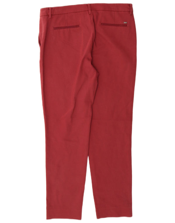 Женские узкие брюки чинос Tommy Hilfiger, США 10, большие W30 L28, бордовые