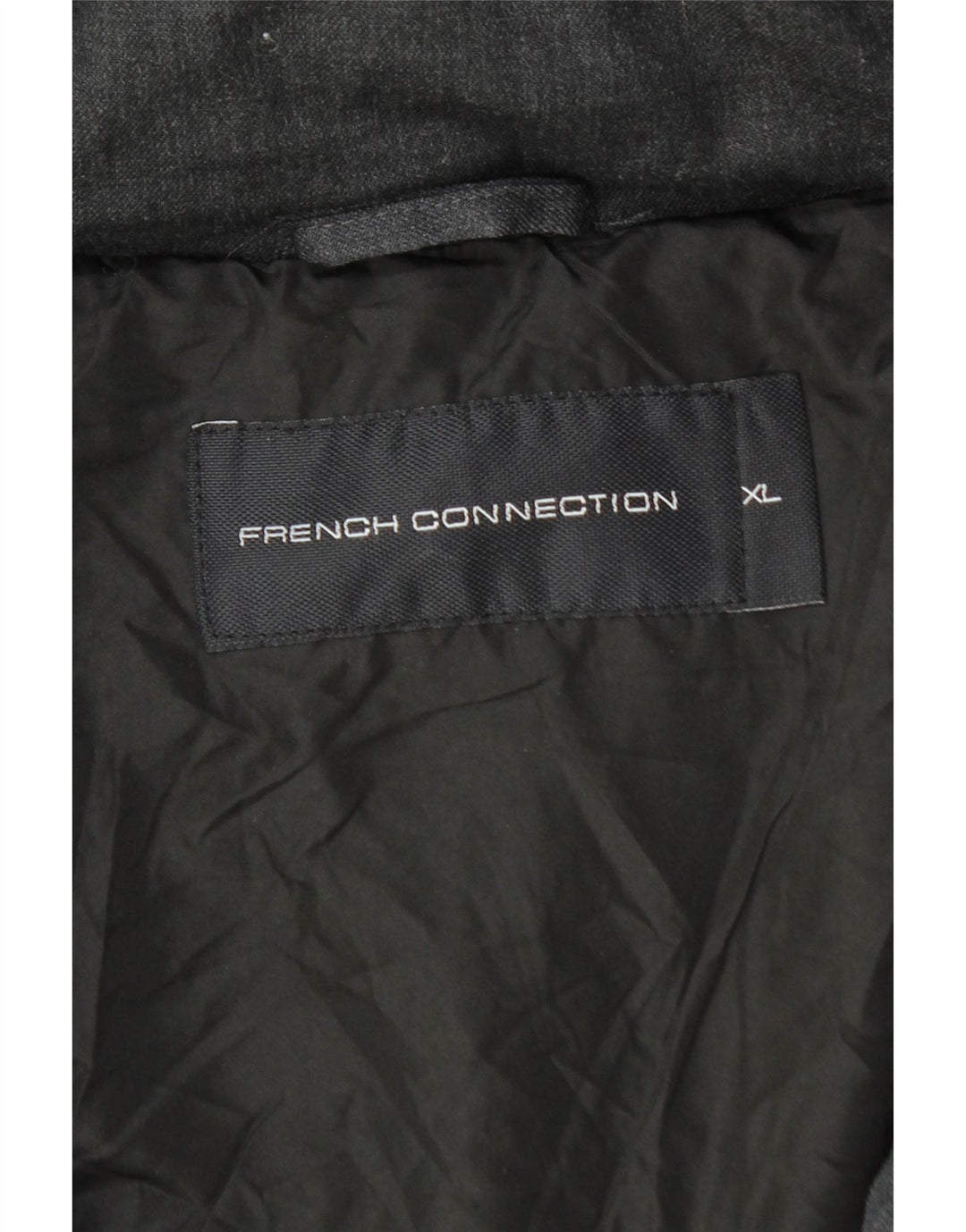 Мужская утепленная куртка French Connection с капюшоном UK 42 XL, черная шерсть