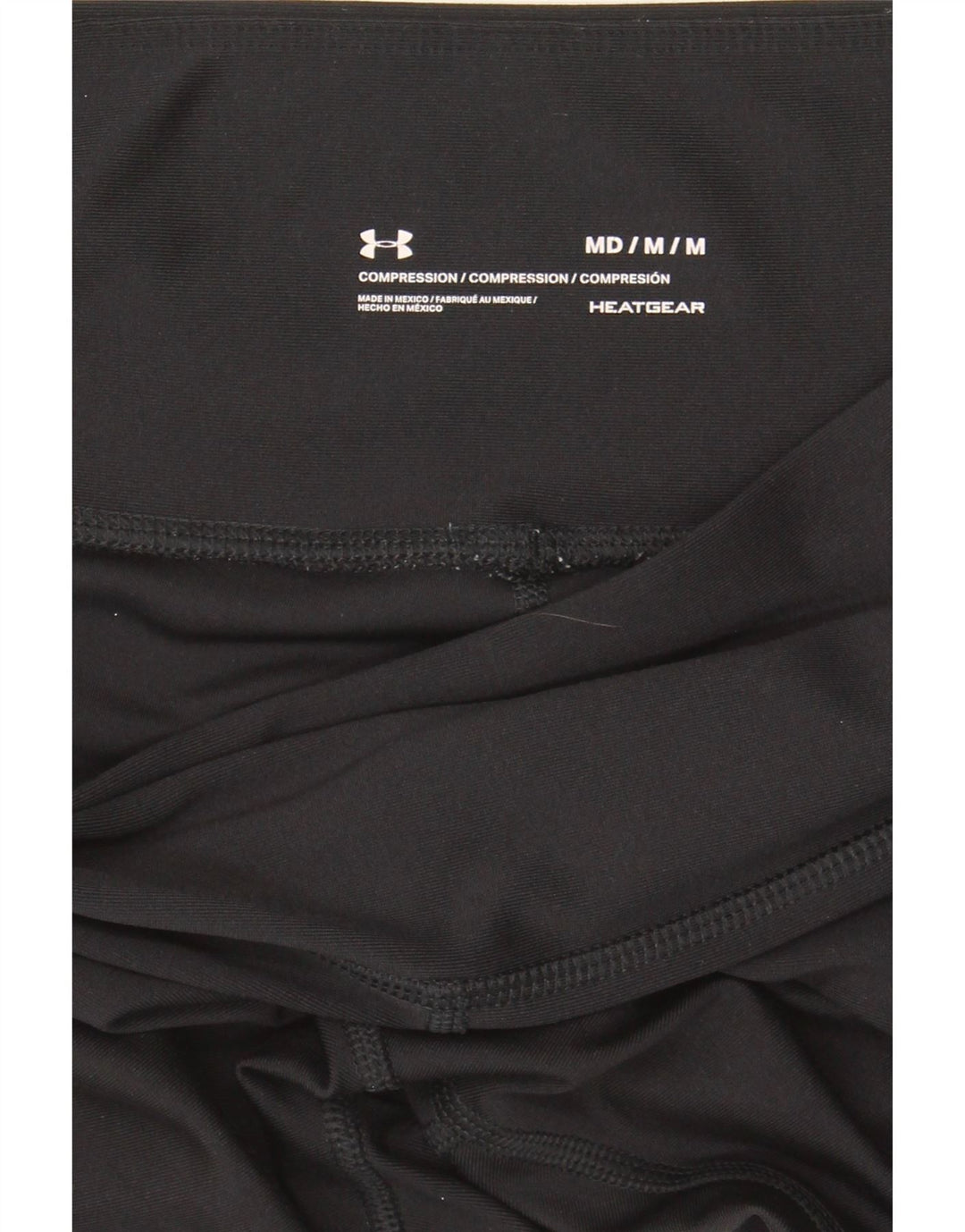 UNDER ARMOUR Womens Heat Gear Leggings UK 12 Medium  Black Polyester Vintage Under Armour and Second-Hand Under Armour from Messina Hembry 