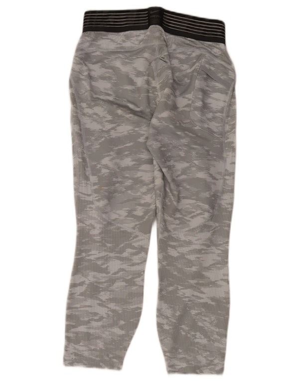 Мужские леггинсы Nike Dri Fit среднего серого цвета, камуфляжный полиэстер