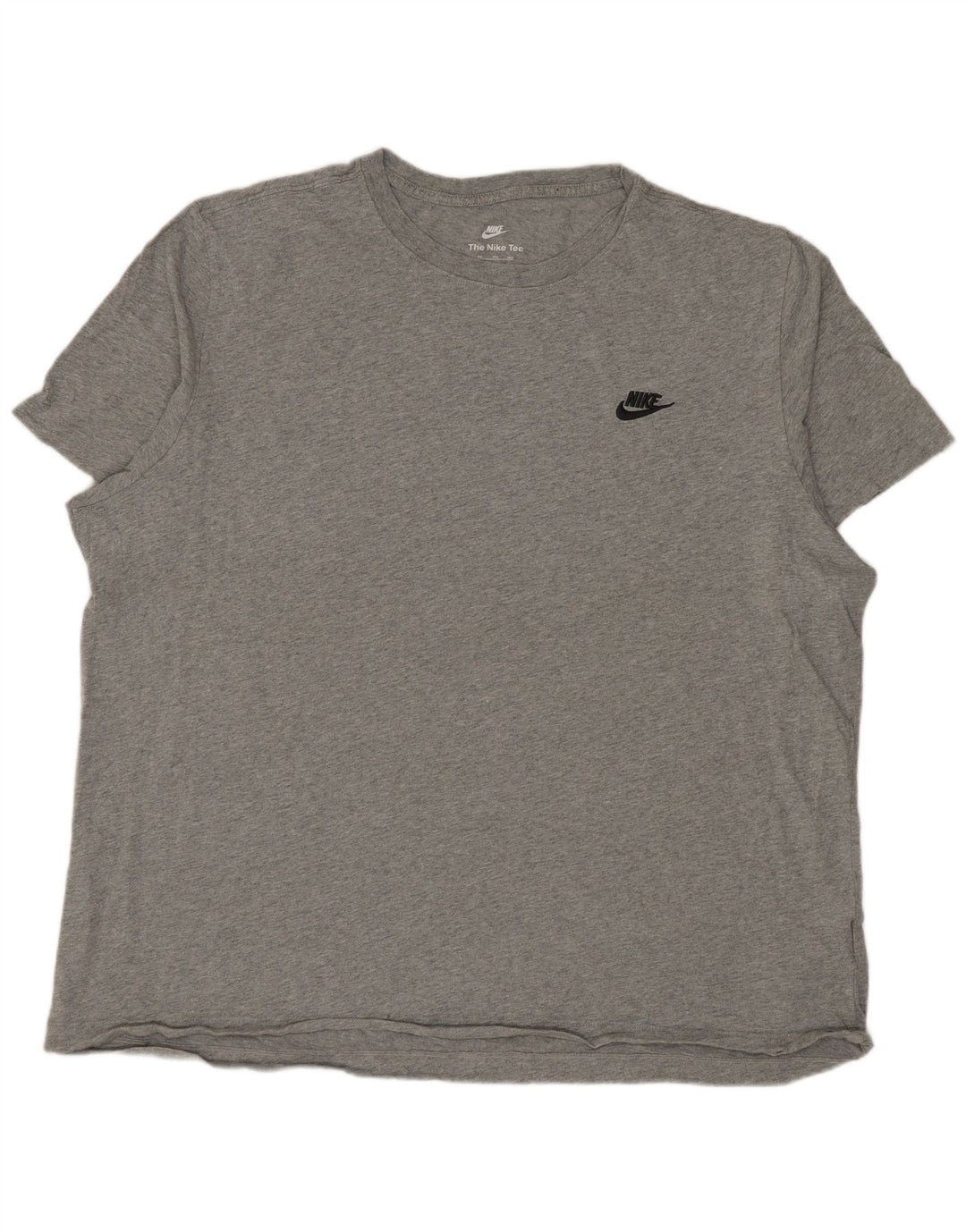 Мужская футболка NIKE 2XL, серый хлопок с крапинками