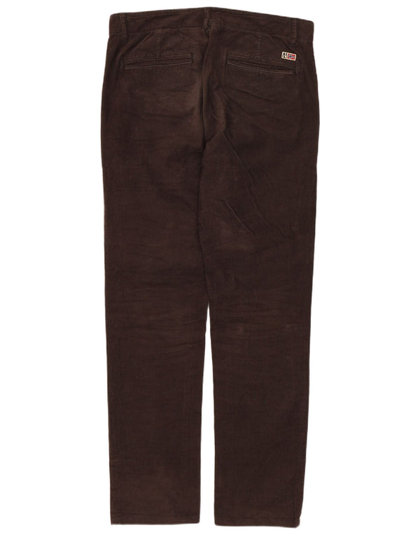 Napapijri Женские прямые вельветовые брюки W30 L30 Коричневые