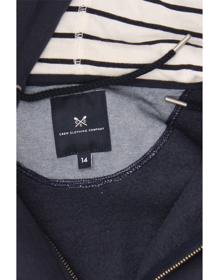 ОДЕЖДА ДЛЯ ЭКИПАЖА Женский свитер с капюшоном на молнии UK 14, средний темно-синий, хлопок