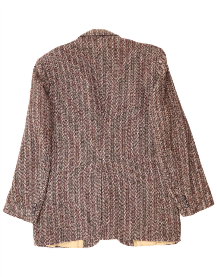 Мужской пиджак HARRIS TWEED на 2 пуговицах, Великобритания 38, средний серый в полоску