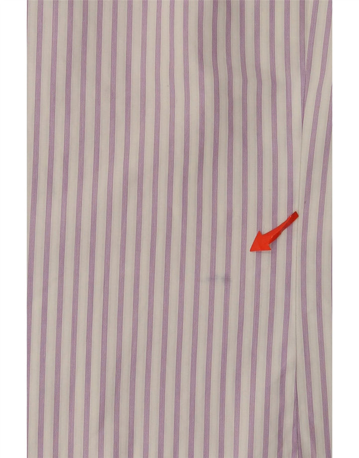 Мужская рубашка Ted Baker, размер 4, большая фиолетовая хлопковая полоска