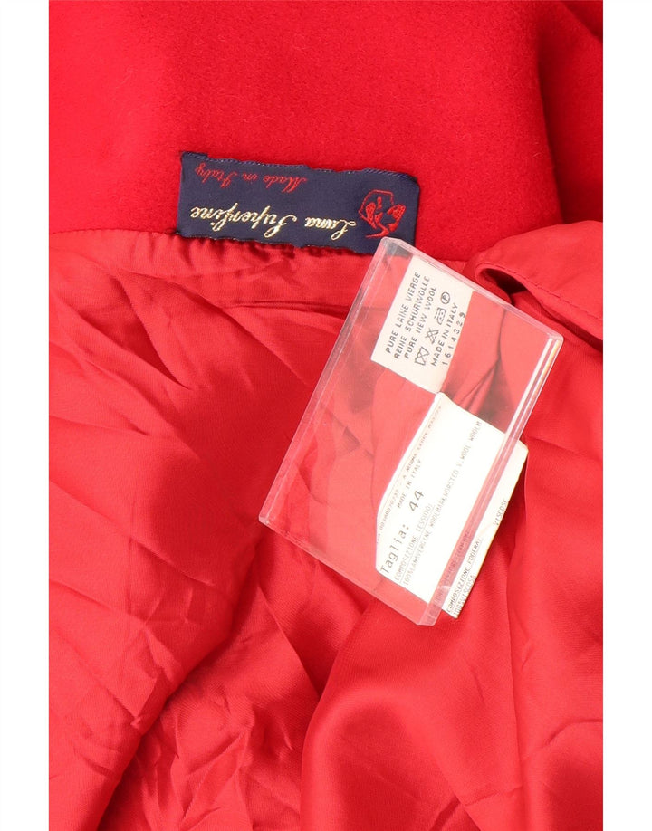 Винтажное женское пальто IT 44 Medium Red New Wool
