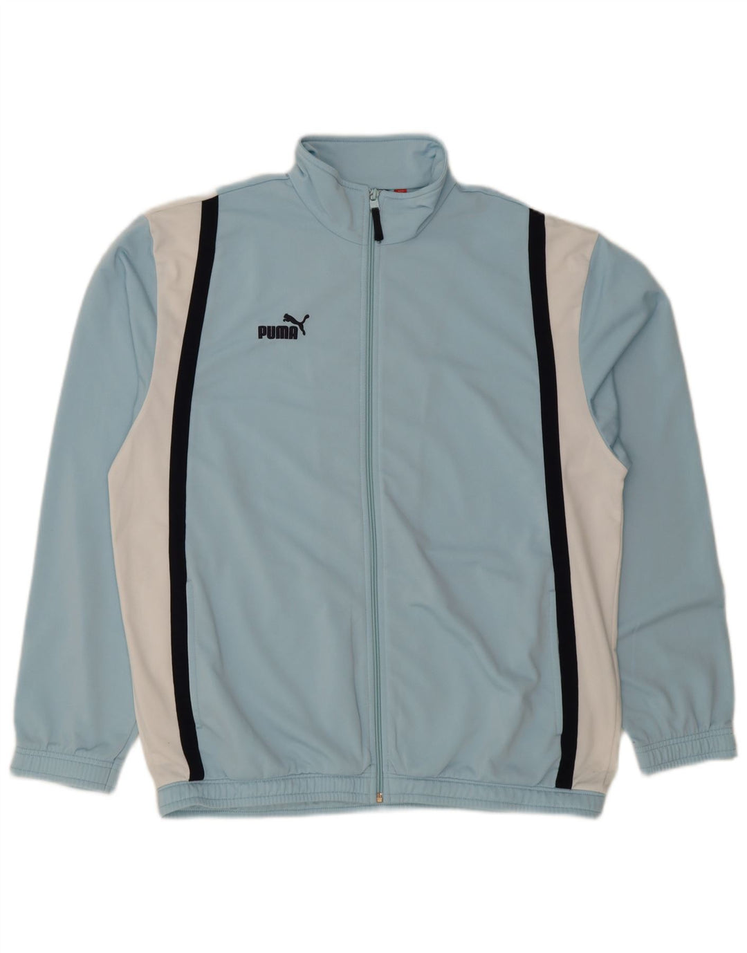 Мужская спортивная куртка Puma, большая синяя полиэстер с цветными блоками