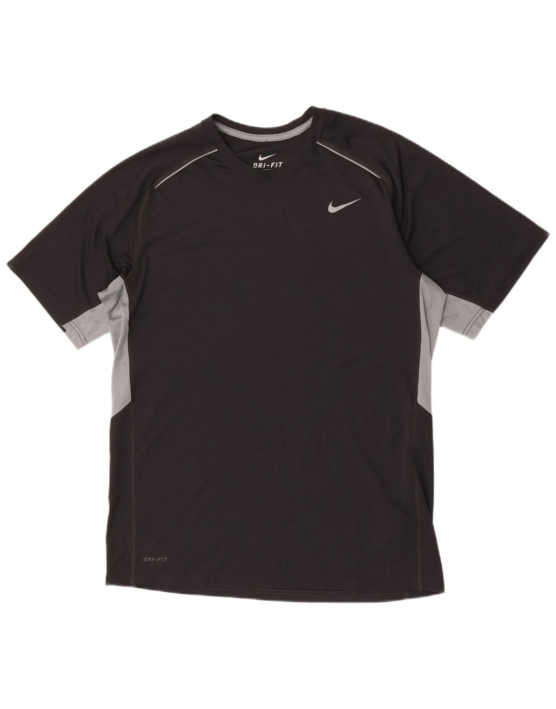 Мужская футболка Nike Dri Fit, большой черный полиэстер с цветными блоками